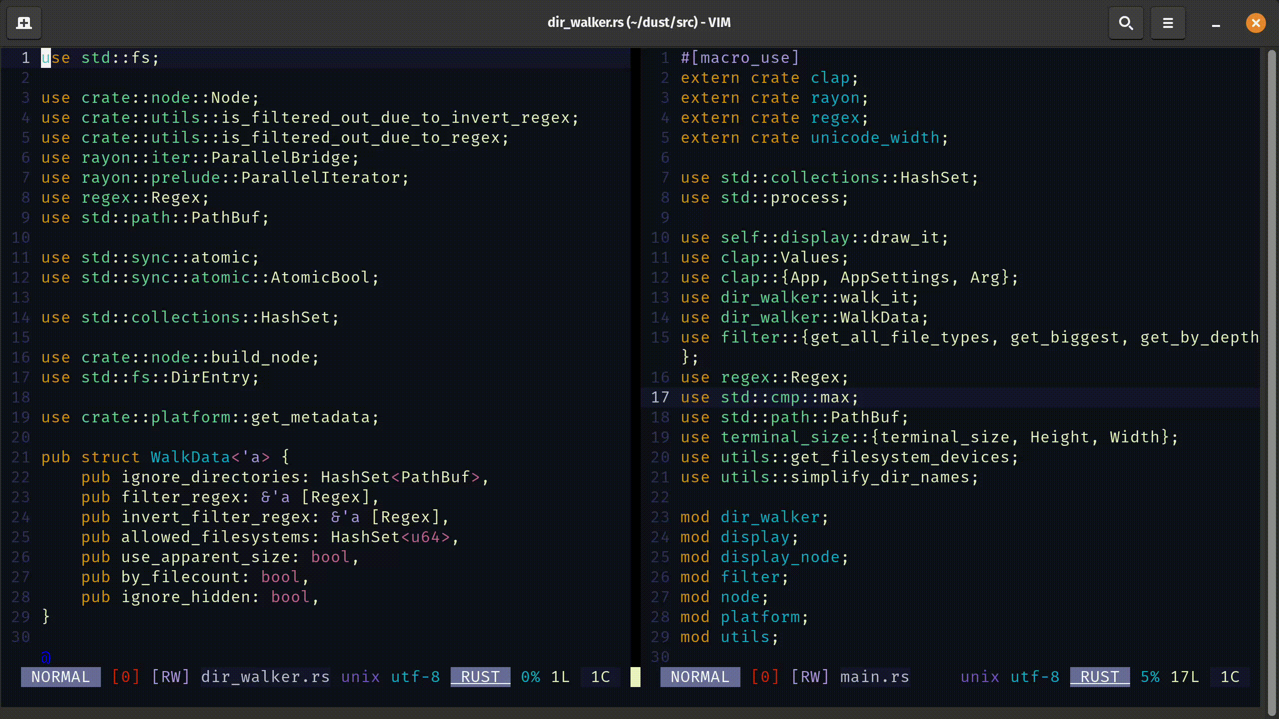 closing an open window in Vim using “:q”